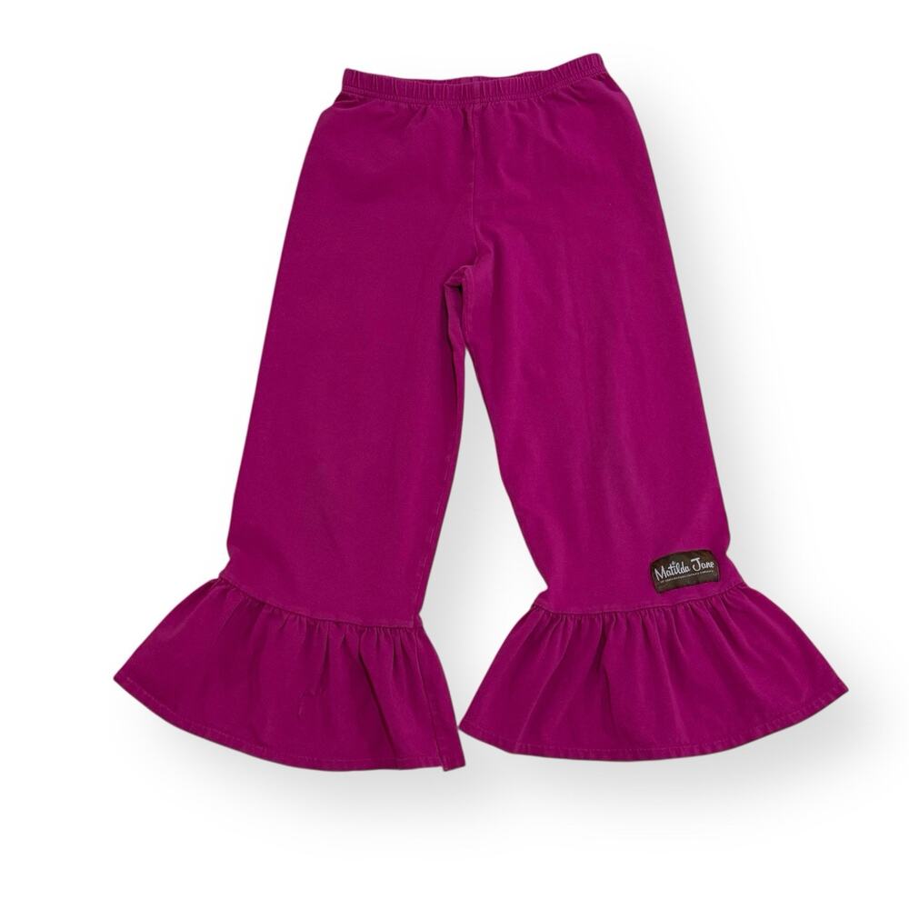 Matilda Jane Girls Size 8 Big Ruffle Pants Magenta Pink *READ*